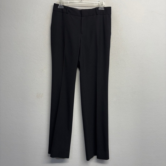 Banana Republic Martin Fit Black Trouser Pants Slacks Career Workwear 2 Wool - Picture 1 of 7